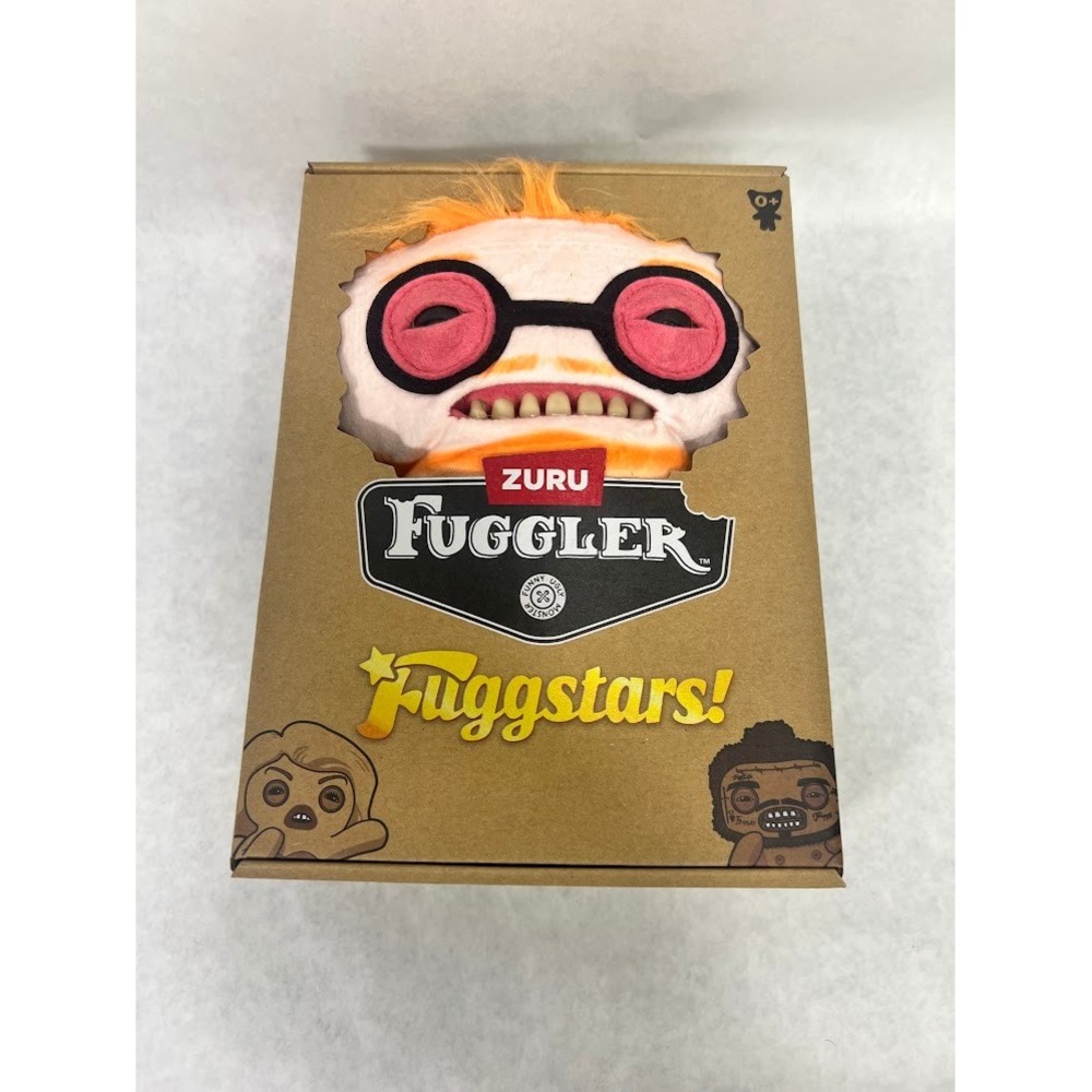 ZURU Fuggler Fuggstars Gunky Goober Plush Monster 15754G Orange Hair New